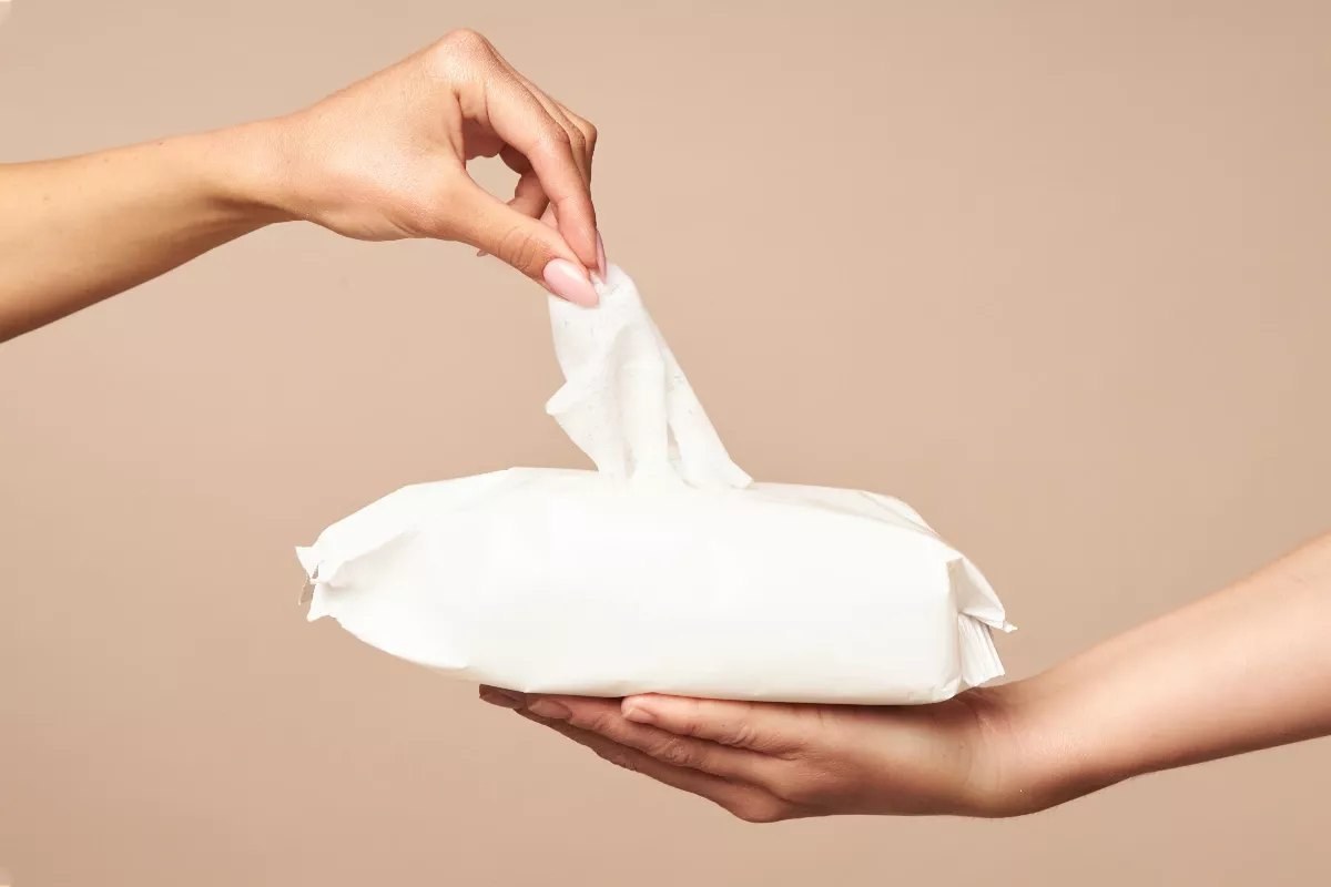 Emballage pour lingettes humides
