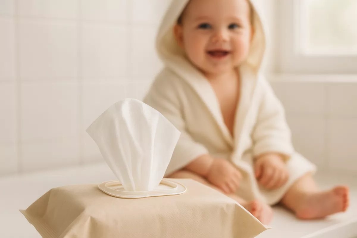 Emballage pour lingettes humides